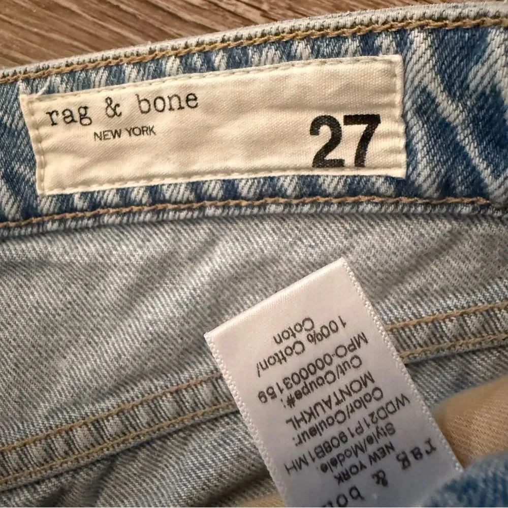 Rag & Bone Long Length Denim Shorts